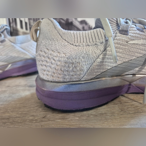 Brooks Women's Running Shoes - Gray and Purple - Picture 3 of 7